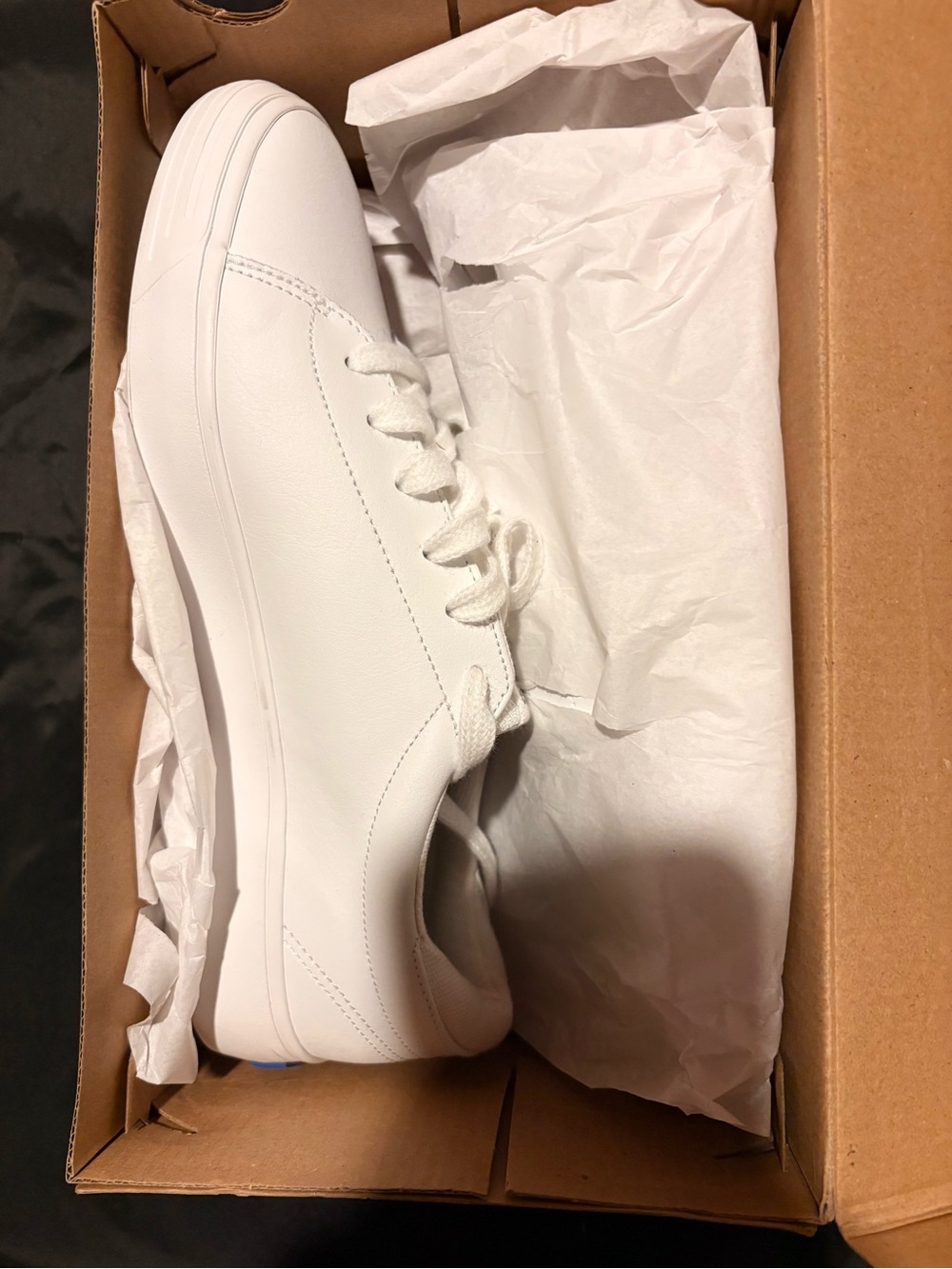 Keds Women’s White Low-Top Leather Sneakers, 
New In Box - Picture 2 of 5